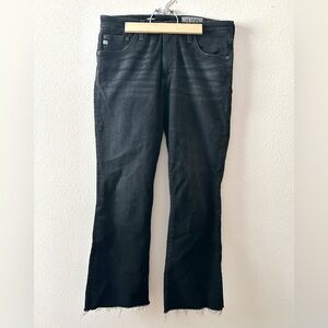 AG Adriano Goldschmied Black Jodi Crop Jeans